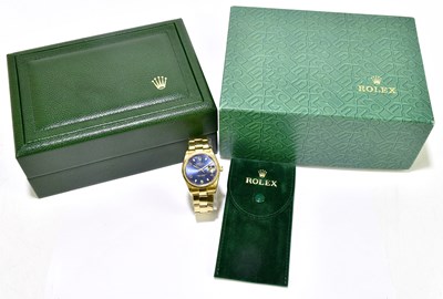 Lot 423 - ROLEX; a gentleman's 18ct yellow gold Oyster...
