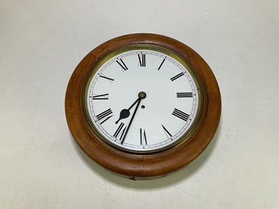 Lot 2294 - A late Victorian mahogany framed circular wall...