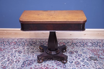 Lot 2525 - A 19th century mahogany tea table with...