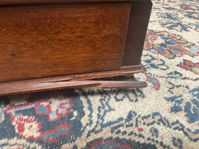 Lot 2175 - A mahogany cased set of balance scales, 42cm x...