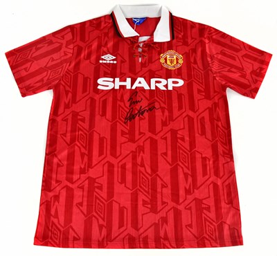 Lot 2207 - ERIC CANTONA; a Manchester United 1992/94 home...