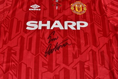 Lot 2207 - ERIC CANTONA; a Manchester United 1992/94 home...