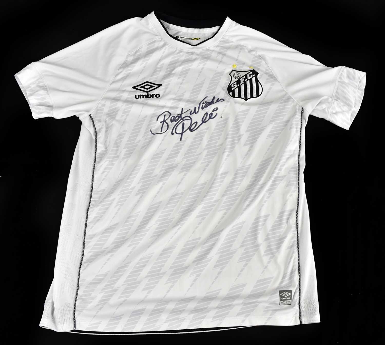 Maillot COSMOS Pelé – Signé Et Certifié PSA/DNA – Taille L, Blanc, Numéro 10 – Neuf Sans Emballage