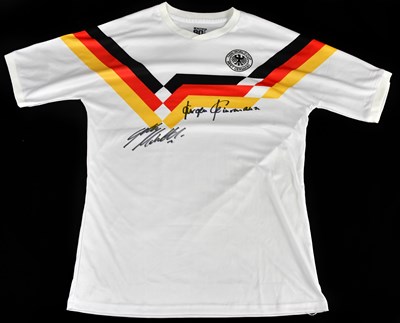 Lot 2219 - GERMANY; a 1990s replica shirt, signed to the...