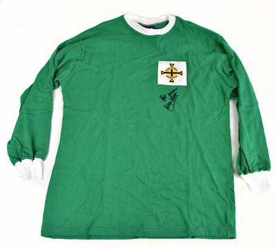 Lot 2235 - GEORGE BEST; a Northern Ireland long sleeved...