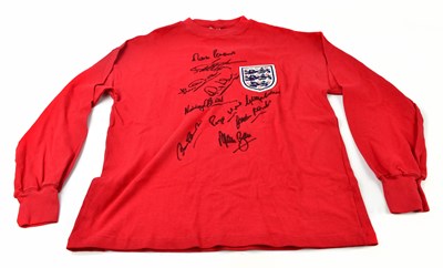 Lot 2191 - ENGLAND; a 1966 replica long sleeved shirt,...