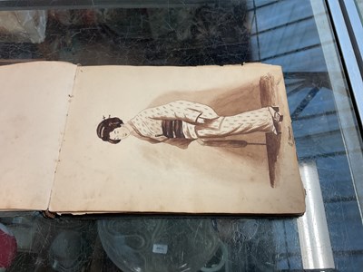 Lot 1154 - T.M. SMYTH IX REGIMENT; a 19th century sketch...