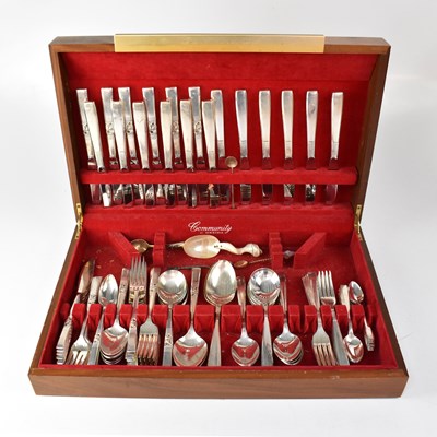 Lot 758 - A cased set of 'Community' plated flatware by...