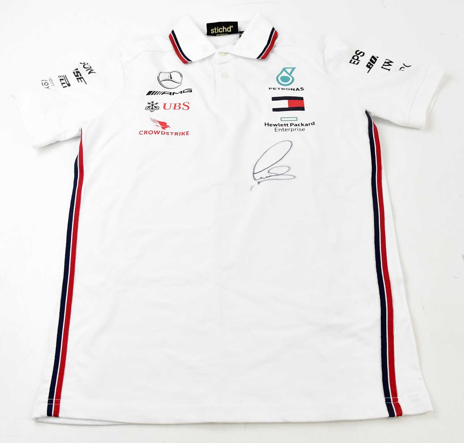 Lot 2230 - LEWIS HAMILTON; a Petronas AMG Mercedes signed...