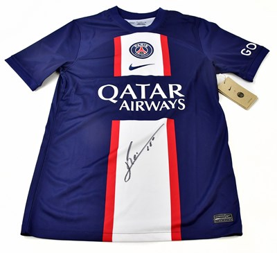 Lot 2193 - LIONEL MESSI; a signed Paris Saint Germain...
