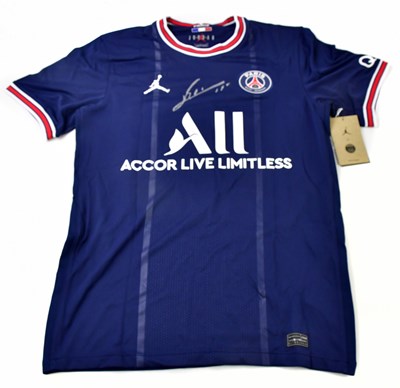 Lot 2194 - LIONEL MESSI; a signed Paris Saint Germain...