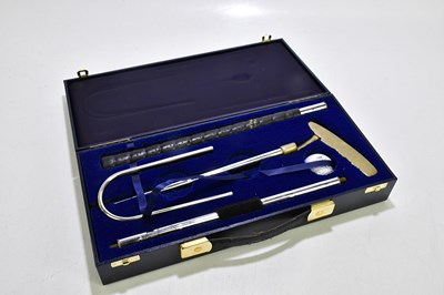 Lot 2060 - A boxed portable golf putter set to include...