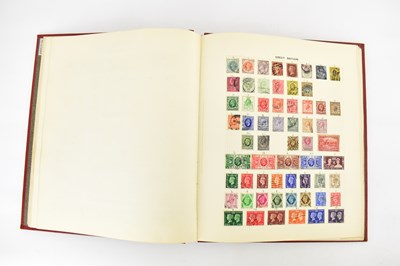 Lot 750 - A large red hobby stamp album of world stamps,...