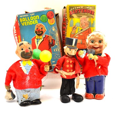 Lot 378 - Two Japanese 1980s wind-up toys, comprising a...