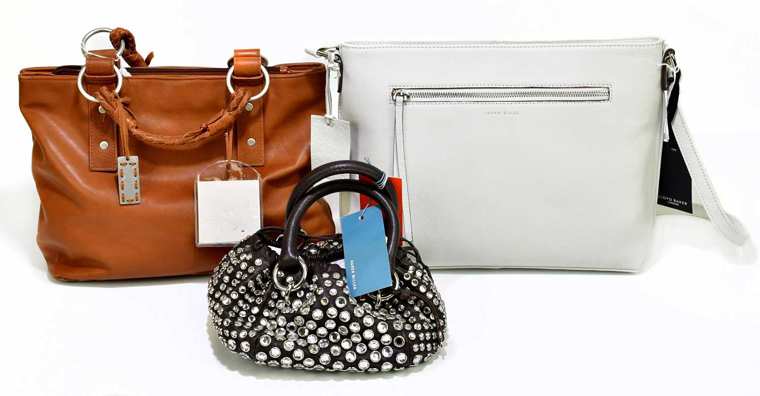 Lot 727 - HIDESIGN; an unused tan soft leather handbag...