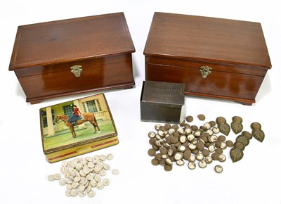 Lot 2088 - An inlaid mahogany jewellery box, and another...