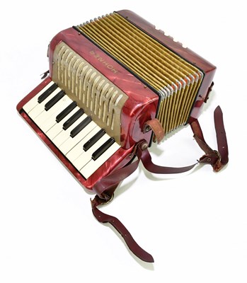 Lot 2159 - HOHNER; a Mignoni piano accordion.