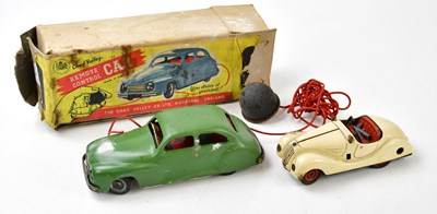 Lot 2257 - CHAD VALLEY; a boxed tin plate electric car,...