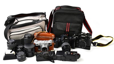 Lot 2177 - RICOH; an XR-X camera with Sigma zoom-K lens,...