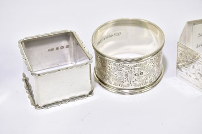 Lot 1122 - MAPPIN & WEBB; a George V hallmarked silver...