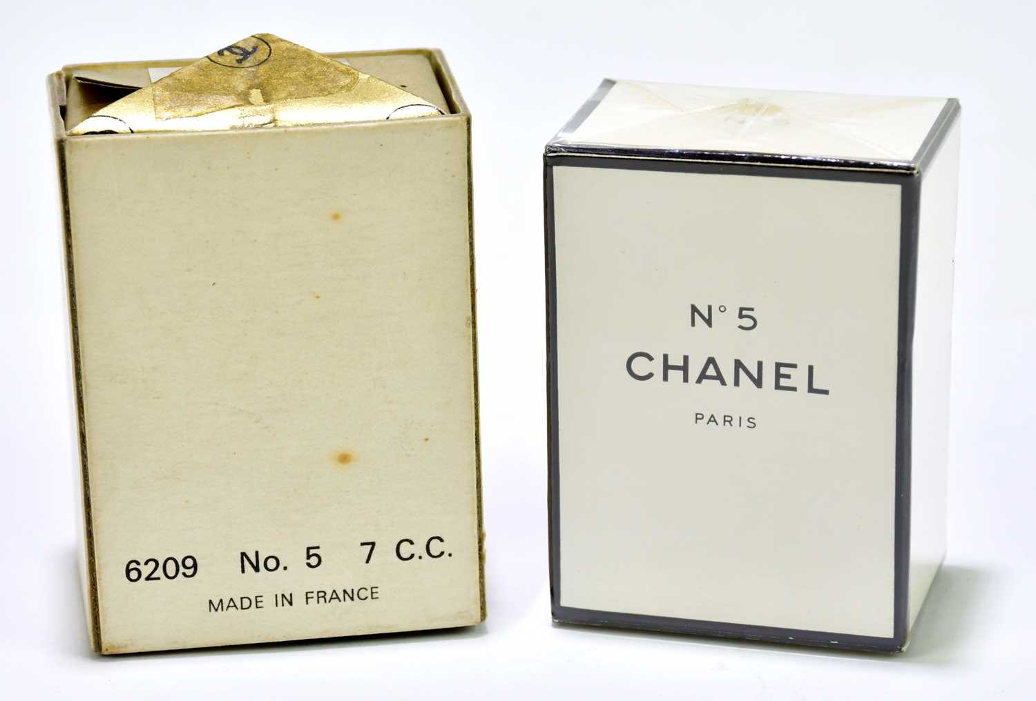 Lot 628 - CHANEL NO.5; a vintage original boxed and...