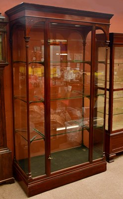 Lot 2387 - A large Victorian mahogany display cabinet...