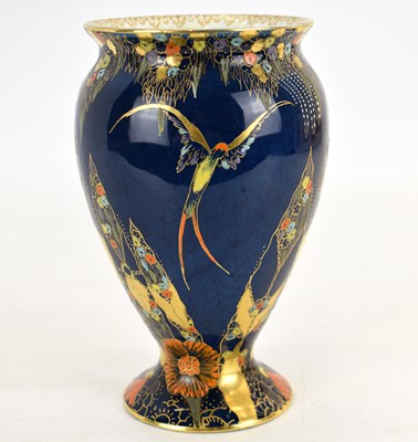 Lot 424 - CARLTONWARE: a bulbous vase decorated in a...