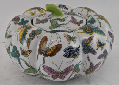 Lot 564 - A 20th century Chinese style lidded pot...