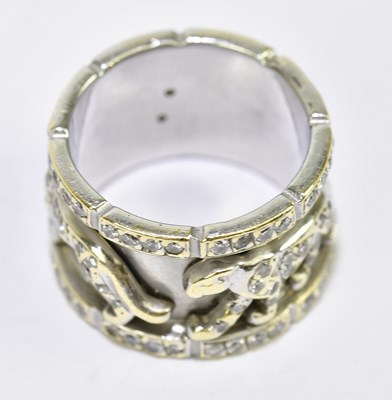 Lot 30 - IN THE STYLE OF CARTIER; a yellow and white...
