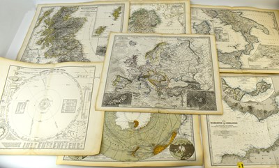 Lot 728 - Various 19th century maps, previously from...