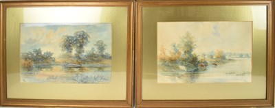 Lot 131 - S GILL; a pair of watercolour rural scenes,...