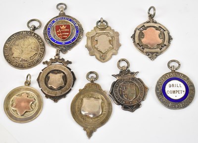 Lot 661 - A collection of nine assorted hallmarked...