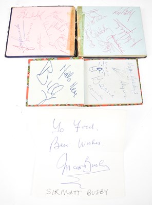 Lot 285 - Two autograph albums with various signatures...