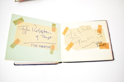 Lot 285 - Two autograph albums with various signatures...