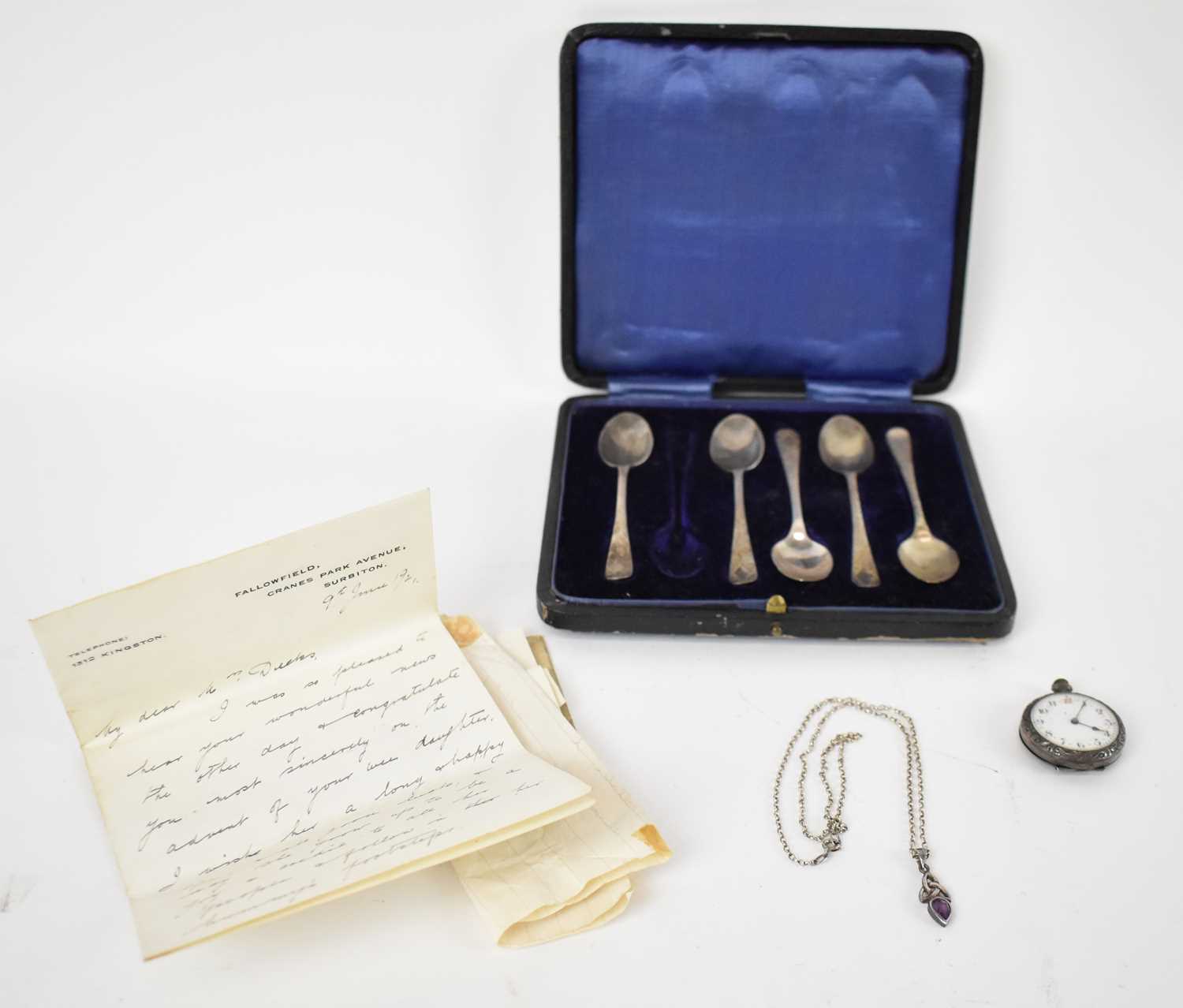 Lot 659 - HENRY WILLIAMSON LTD; a cased part set of five...