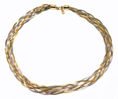 Lot 1310 - A three coloured yellow, white and rose...
