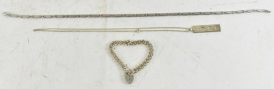 Lot 785 - A hallmarked silver locket pendant on 925...