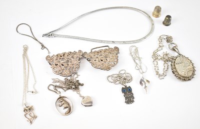 Lot 749 - A group of hallmarked silver items to include...