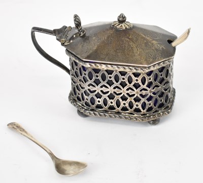 Lot 656 - A Victorian hallmarked silver pierced mustard...