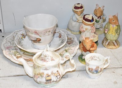 Lot 449 - ROYAL DOULTON; a collection of five Brambly...