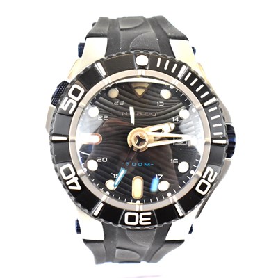 Lot 1162 - NUBEO; a gentlemen's divers' watch, the...