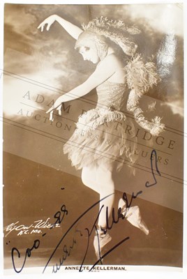 Lot 732 - ANNETTE KELLERMAN (1886-1975); a signed lobby...