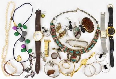 Lot 1130 - Mixed costume jewellery to include various...