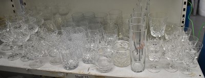 Lot 504 - A large quantity of assorted clear glassware.