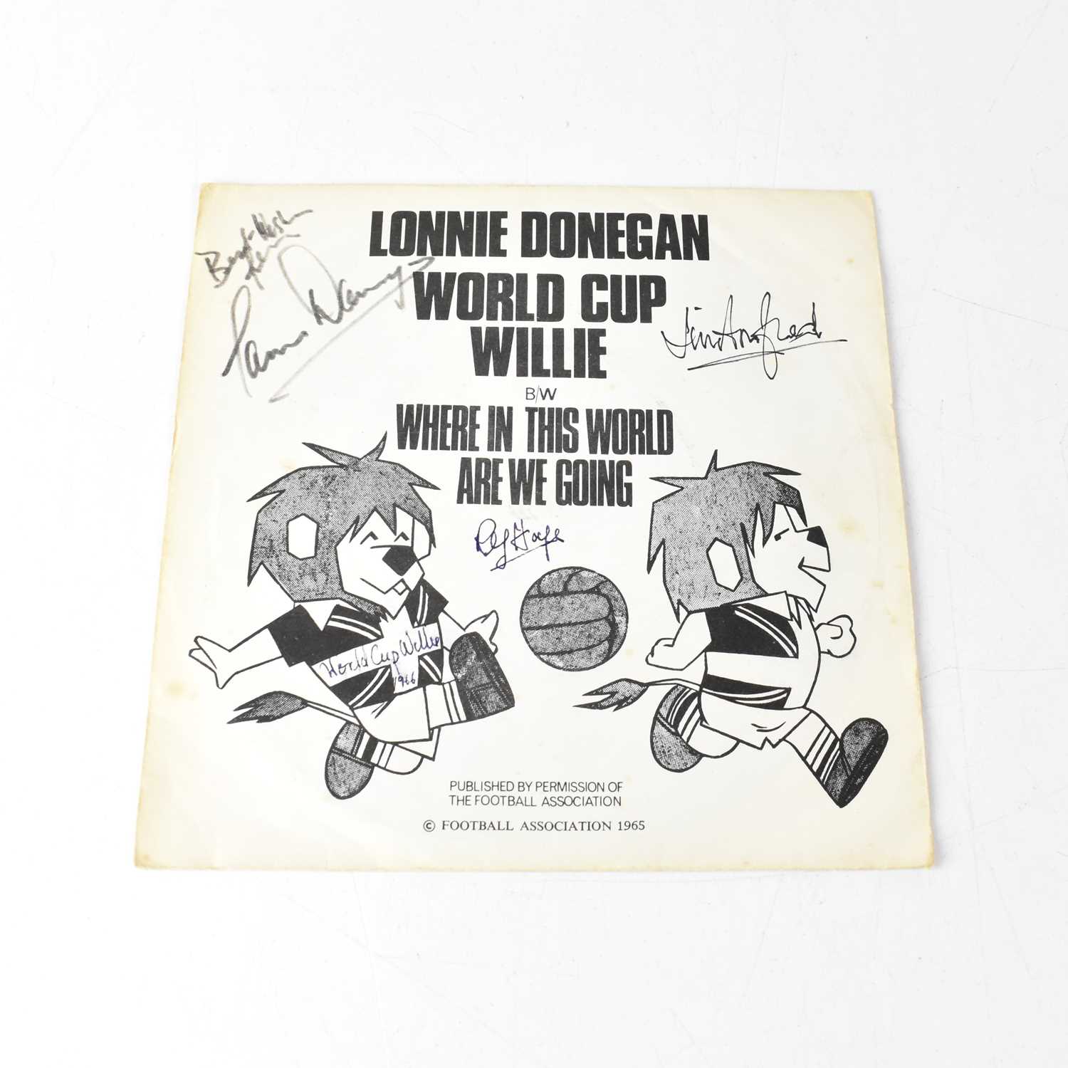 Lot 689 - WORLD CUP 1966; 'World Cup Willie', signed to...