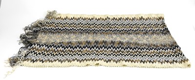 Lot 790 - MISSONI; a 100% wool black, grey and cream...