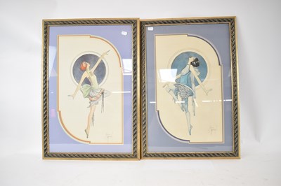 Lot 154 - AFTER SIMPSON; a pair of coloured prints of...