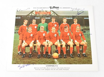 Lot 681 - LIVERPOOL FC; a Typhoo Tea collectors' card...