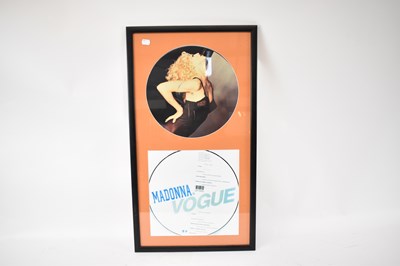 Lot 257 - MADONNA; a montage comprising Vogue record...