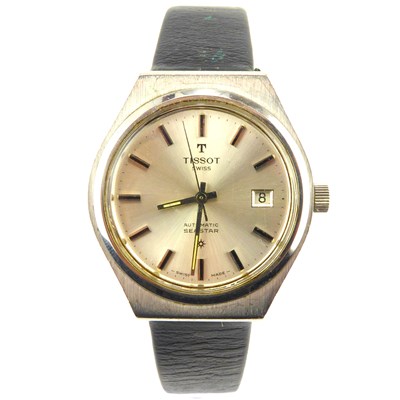 Lot 1174 - TISSOT; a gentlemen's vintage Seastar...